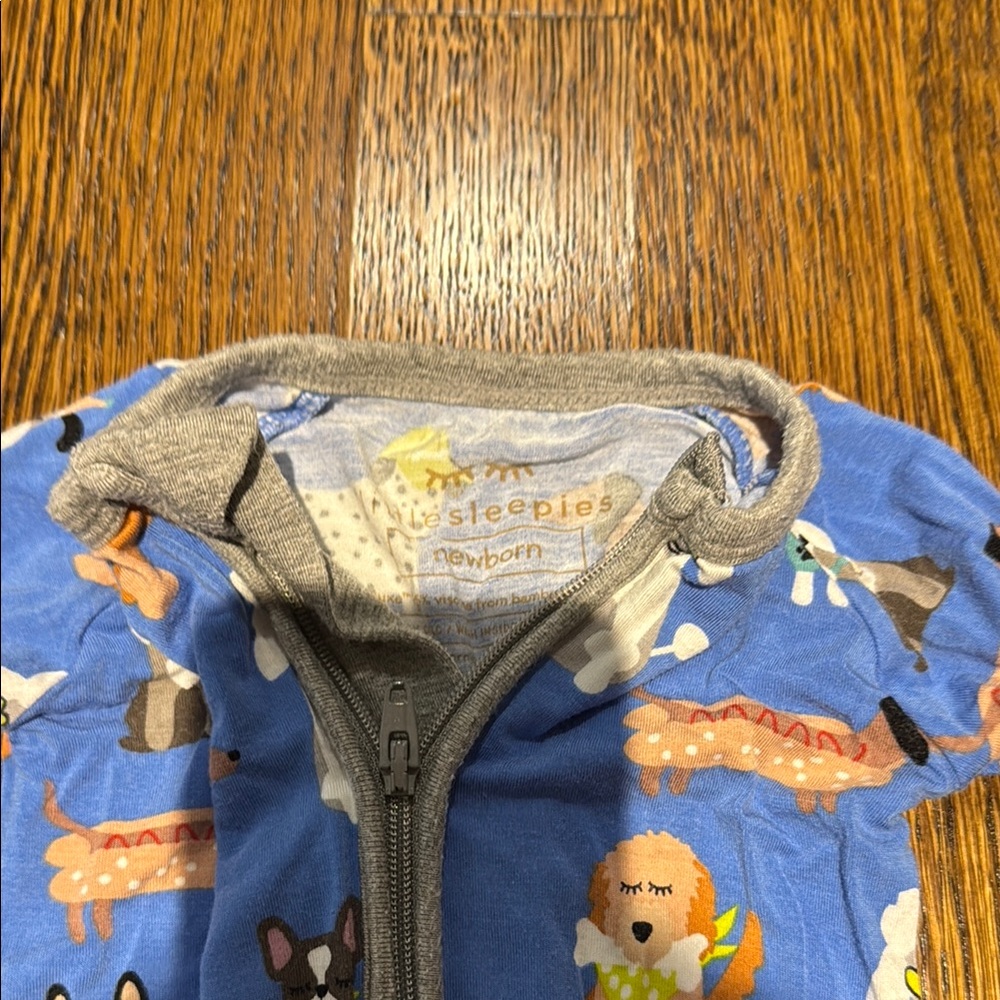 Little Sleepies DAPPER DOGS Print Footie - Picture 2 of 4